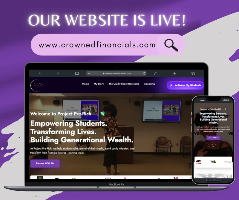 Crowned Financials Website Launch