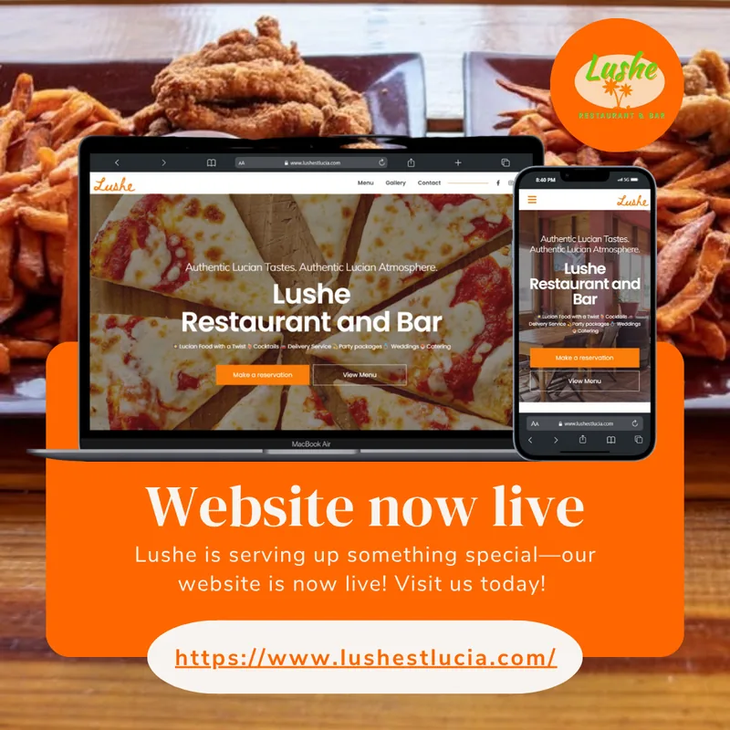 Lushe Restaurant & Bar Website Launch