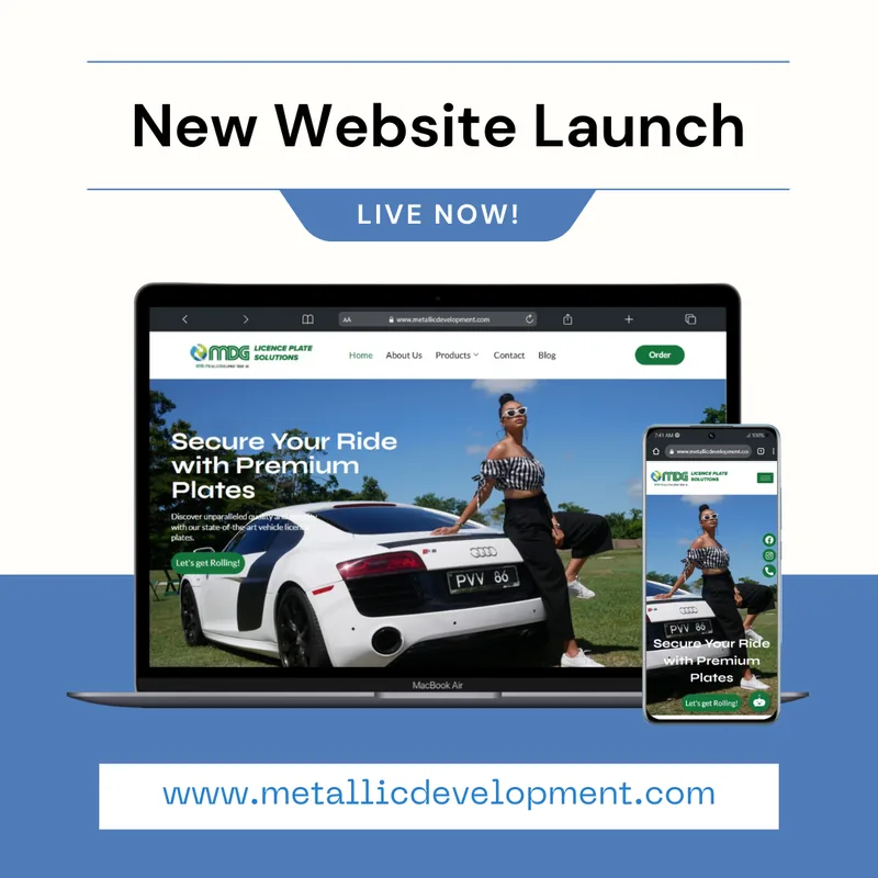 Metallic Development Website Launch