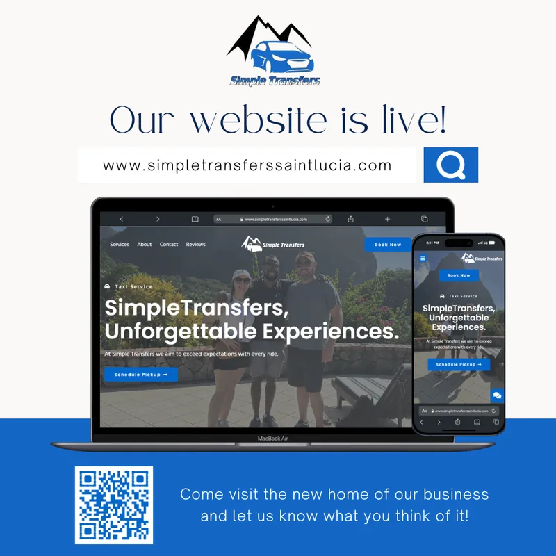Simple Transfers Saint Lucia Website Launch